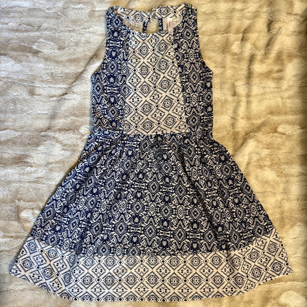 Navy and White Summer dress